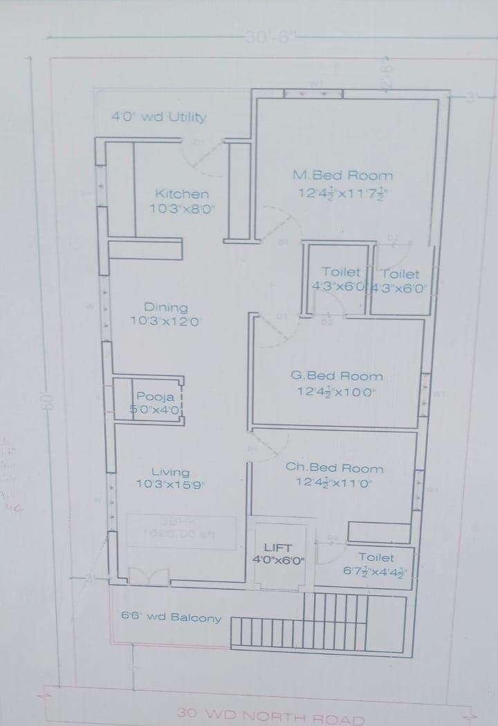 3 BHK Flat , Ready to Occupy near Miyapur metro